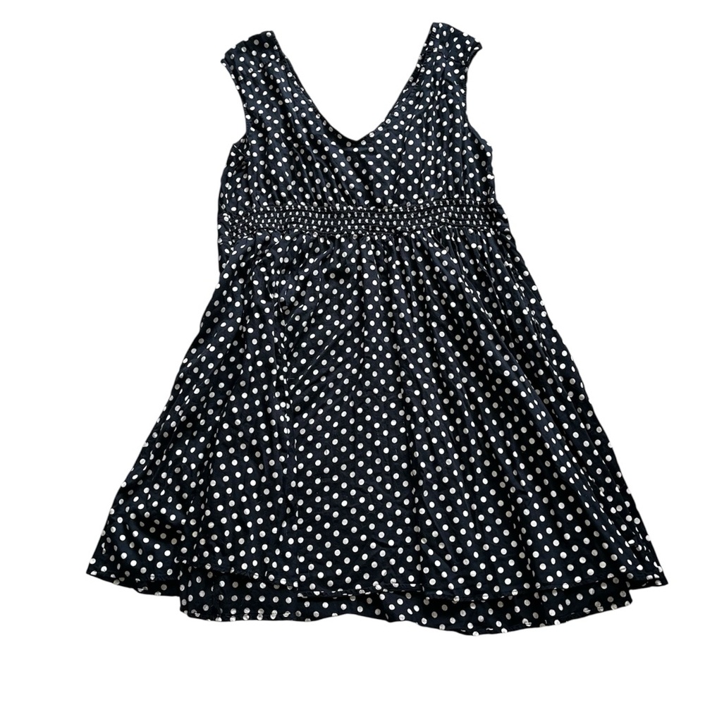 eShakti Women’s Fit & Flare Dress Polka Dot Black White 4X Pockets 100% Cotton